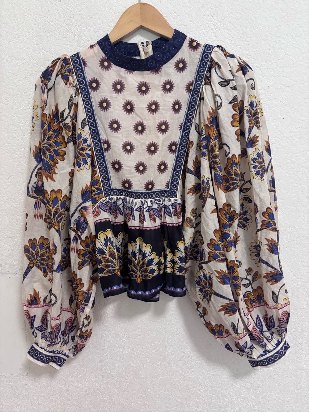 Farm Rio ainika maxi floral blouse